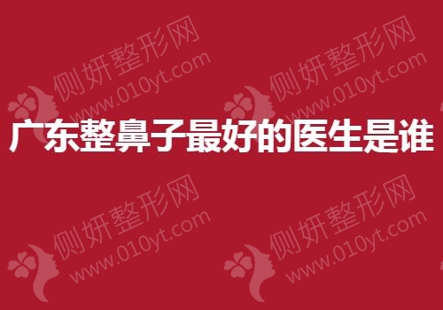 广东整鼻子最好的医生是谁