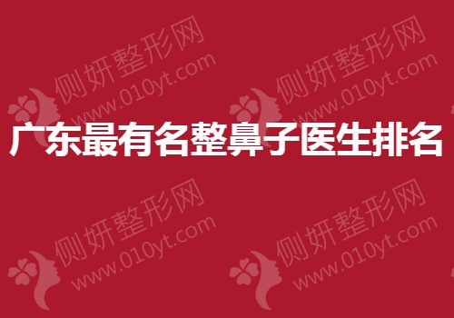 广东最有名整鼻子医生排名