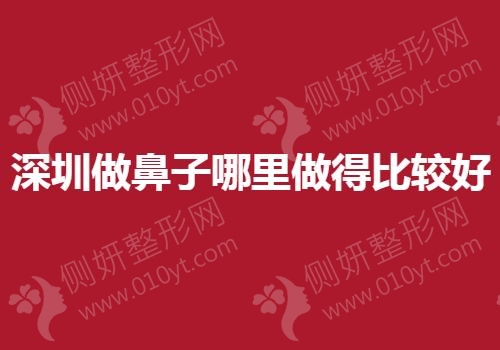 深圳做鼻子哪里做得较好