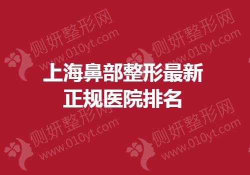 上海鼻部整形最新正规医院排名