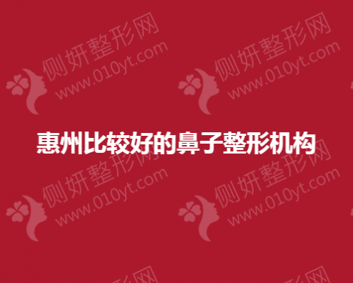 惠州比较好的鼻子整形医院