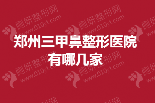 郑州三甲鼻整形医院有哪几家