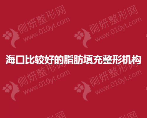 海口比较好的脂肪填充整形机构