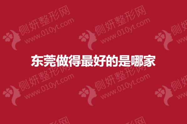 东莞做得最好的是哪家