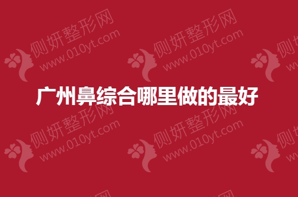 广州鼻综合哪里做的最好