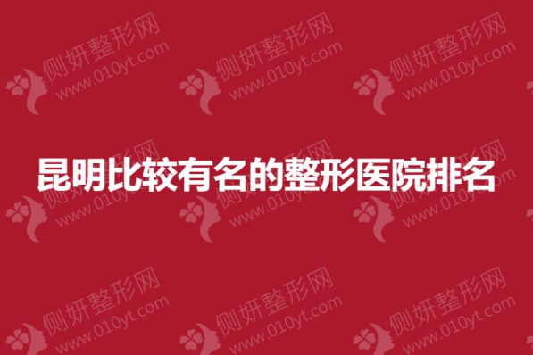 昆明比较有名的整形医院排名