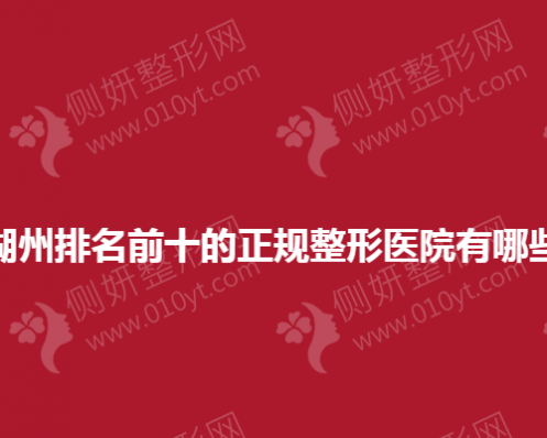 湖州排名前十的正规整形医院有哪些