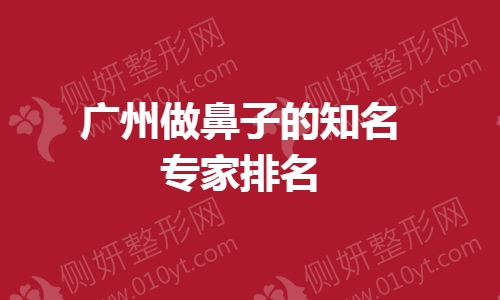 广州做鼻子的知名专家排名