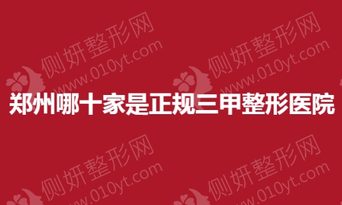 郑州哪十家是正规三甲整形医院