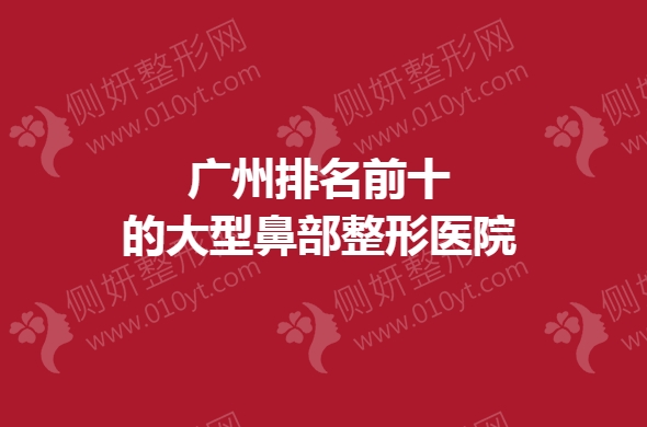 广州排名前十的大型鼻部整形医院