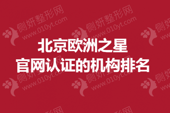 北京欧洲之星官网认证的机构排名