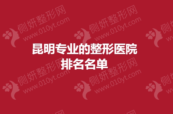 昆明专业的整形医院排名名单
