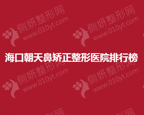 海口朝天鼻矫正整形医院排行榜