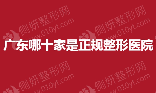 广东哪十家是正规整形医院