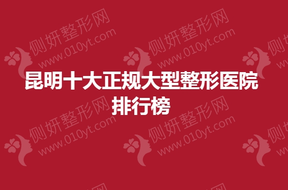 昆明十大正规大型整形美容医院排行榜