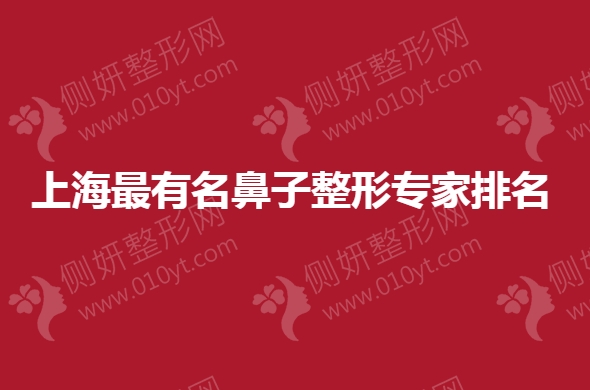 上海最有名鼻子整形专家排名