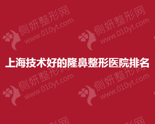 上海技术好的隆鼻整形医院排名榜