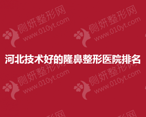 河北技术好的隆鼻整形医院排名