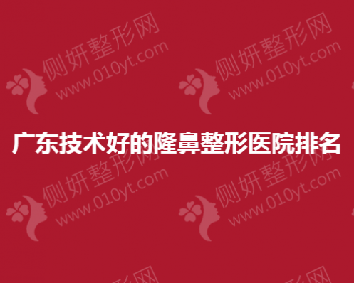 广东技术好的隆鼻整形医院排名