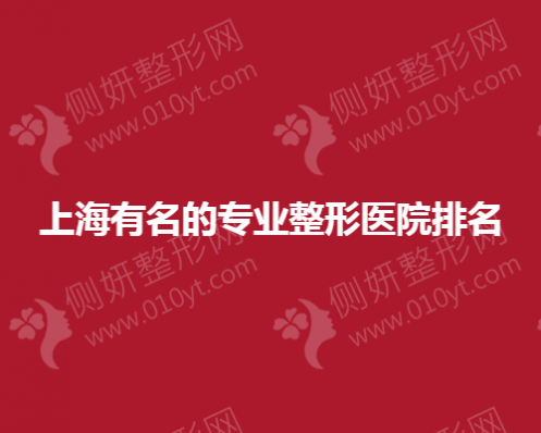 上海有名的专业整形医院排名