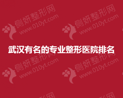 武汉有名的专业整形医院排名