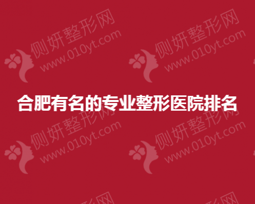 合肥有名的专业整形医院排名