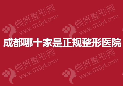 成都哪十家是正规整形医院