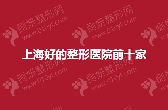 上海好的整形美容医院前十家有哪些