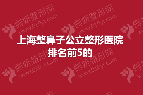 上海整鼻子公立整形美容医院排名前5的